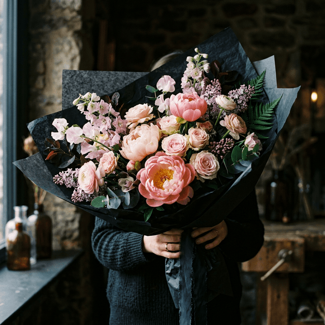 Bouquet photographié pour animer une fiche Google