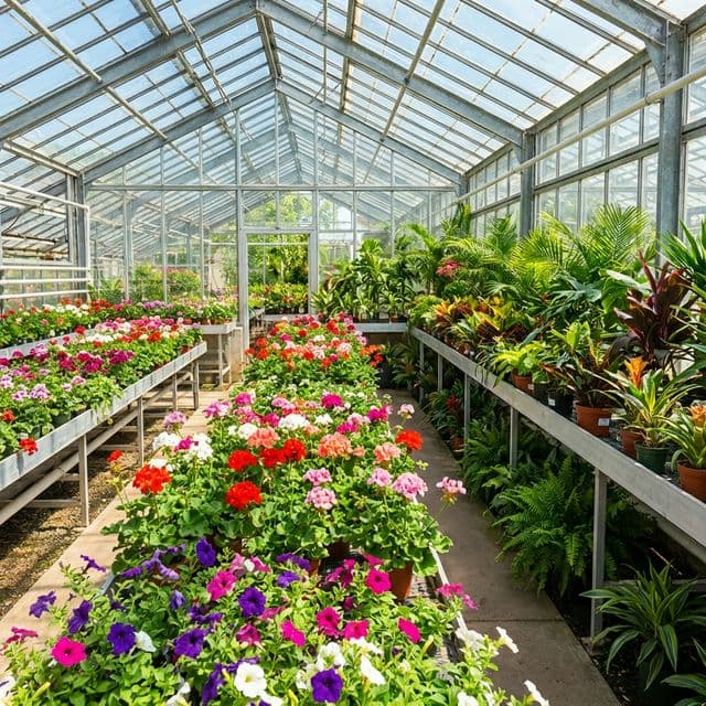 Serre de production horticole