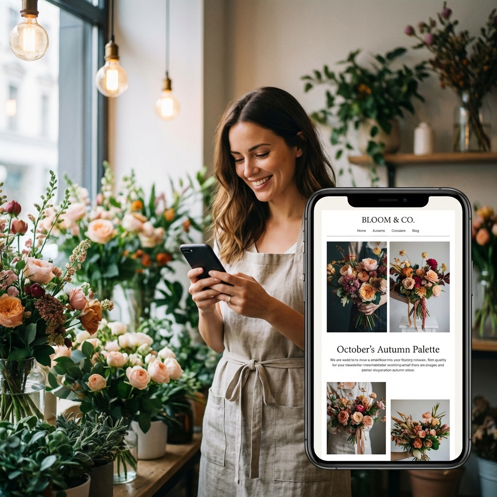 Newsletter fleuriste inspirante